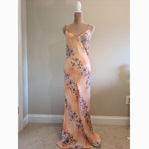 Free People Silk Maxi Floral Dress